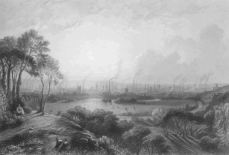 Cottonopolis, an 1840 portrait of Manchester's factory chimneys
