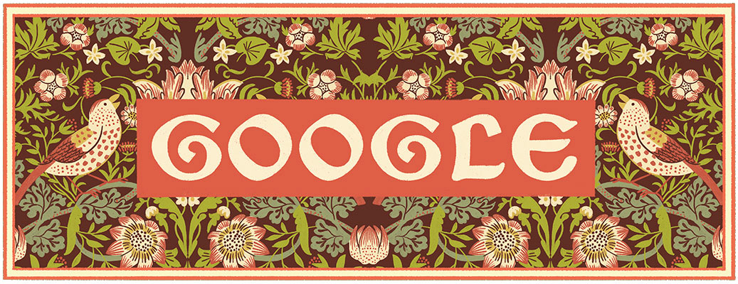 Google search engine Morris design.