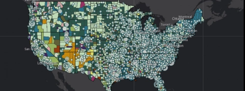 Map of languguages in US - ESRI